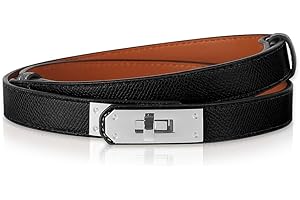 Ceihwa Cintura Donna Pelle PU Fina Cinta Sottile Moda Cintura con Fibbia Retrò Cintura Vita Alta Donna Elegante Skinny Cintura Classica Belt Women Regolabile Cinturino per Vestito Jeans Pantaloni..