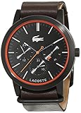 Lacoste Herren Analog Quarz Uhr mit Leder Armband 2010877