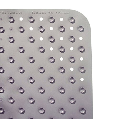 Duscheinlage, Duschmatte, Sicherheitseinlage für die Dusche Modell „LITTLE FEETS“ Größe: 54 x 54cm Farbe: Grau - 3
