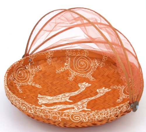 Fliegenschutz Obstkorb in 3 Größen - orange / Küche & Tisch - Größe: 25 cm Ø