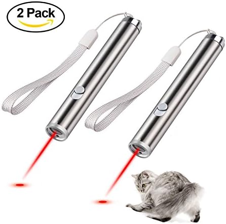 WIRSV Cat Toys,Interactive Light Toys for Cats and Dogs,2 in 1 Function Red Light Pointer/LED Flashlight,Pet Chaser Toys for Exercise -2 pack