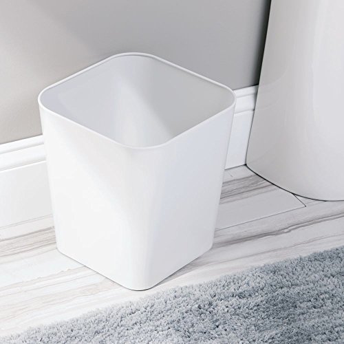 Interdesign 16593EU Gia Abfalleimer Mülleimer, weiß - 2