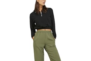 JJXX Jxalfa Reg Every-Pantalón Corto con Media Cremallera Sudadera para Mujer