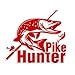 Produktbild FengHuiCar Pike Hunter Fishing Hood Heckklappenseitenfensteraufkleber-Auto-LKW-Aufkleber-Dekoration (14 * 11 cm)