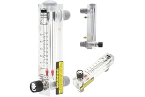 Luftgas-Durchflussmesser, LZM-15T, 0,6-6m3/h Durchflussmesser, Panel Air Gas Flow Type Flowmeter mit Einstellbarem Regelventil für Gas/Sauerstoff/Luftdurchflussmessung
