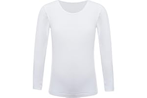 Fldy Kids Thermal Baselayer Top Unisex Boys Girls Long Johns Long Sleeve Shirts T Shirt Tops Winter Warm Underwear