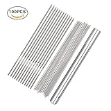 【EL PAQUETE INCLUYE】75 piezas de brochetas redondas para barbacoa (30 * 0.2 cm) y 25 piezas de brochetas planas para barbacoa (30 * 0.4 cm) y 1 piezas de cilindro de acero inoxidable (30 * 3 cm) para todos sus requisitos de barbacoa.