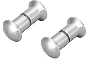 F SEASON 2 Stück Bad Tür Doppel Knopf Duschtürgriff Glass-Tür-Knopf Dusche Beschläge Türknauf Griff Knopf (001)