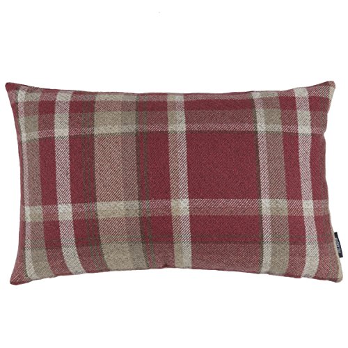 Mcalister Textiles Red Heritage Tartan Throw Cushion Covers 60x40
