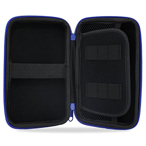 KEESIN 2.5 inch Festplatte Tasche tragen Tragetasche Multifunktions-Schutzhülle für WD Western Digital Elements External Mein Passport Externes Festplattengehäuse (Blau) - 3