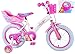 Produktbild Disney Kinderfahrrad Princess 14 Zoll mit Rücktrittbremse und Fahrradklingel
