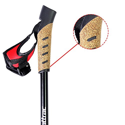 Nordic Walking Stöcke Classic Teleskop Verstellbar inkl. Nordic Walking App Wanderstöcke mit Anti-Shock Dämpfung - 5