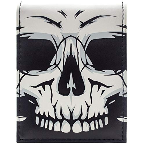 Preisvergleich Produktbild Skull Nahaufnahme unheimlich Schwarz Portemonnaie Geldbörse
