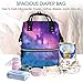 Produktbild UKFaaa Large Diaper Bag Backpack,Colourful Galaxy Large Capacity and Multi-Function Back Pack Organizer with Baby Insulated Pockets