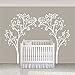 Vinyl Nursery Tree Decal Tree Canopy Portal Wall Sticker Tree Wall Graphic Wall Mural Home Art Decor White
