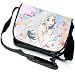 Produktbild miraclel Anime Cosplay Canvas Rucksack Messenger Bag Umhängetasche schwarz Anohana 40cmx21cmx12cm
