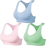 SEGRILA Reggiseni Sportivi da Donna Multipack Reggiseni Imbottiti Racerback Yoga Reggiseni