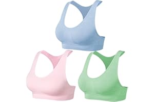 SEGRILA Sujetadores Deportivos para Mujer Pack de Entrenamiento Sujetadores Acolchados Racerback Yoga Bras