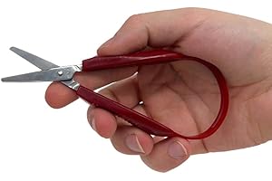 ATC HANDELS GMBH Mini forbici Easy Grip per bambini o adulti, forbici terapia occupazionale PETA (per bambini)