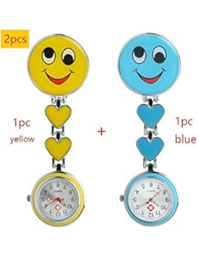 COLJOY Krankenschwester Uhr Pulsuhr Nurse Watch Kitteluhr Taschenuhr Trend Uhren Top Qualität Schwesternuhr Smiley...