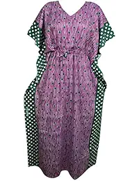 Indiatrendzs Women Cotton Kaftan Nighty Plus Size Sleepwear (Chest 56)