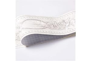 RAILONCH Tapete Bordüre Selbstklebend Bordüren Breit Tapetenbordüre, Wasserdichte PVC Klebe Bad Bordüre Küche Wandbordüre für Wohnzimmer Badezimmer Schlafzimmer wanddeko (C)