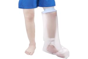 Fasola Duschschutz Bein Kinder, Wasserdichter Beinprotektor für Gipsverbände Gips und Verband Trocken Halten, 48cm