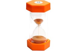 DREAM HORSEX Sanduhr für Kinder, Zeitmesser Sanduhren, Sechseckiger Sanduhr-Timer, Sanduhr Glas Timer, Küchen-Timer-Uhr, Zeitmanagement(15 Minuten, Orange)