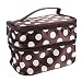 Imported Classic Polka Dots Double Layer Dual Zipper Cosmetic Bag Toiletry Bag Make-up Bag Hand Case Bag RS.305.00