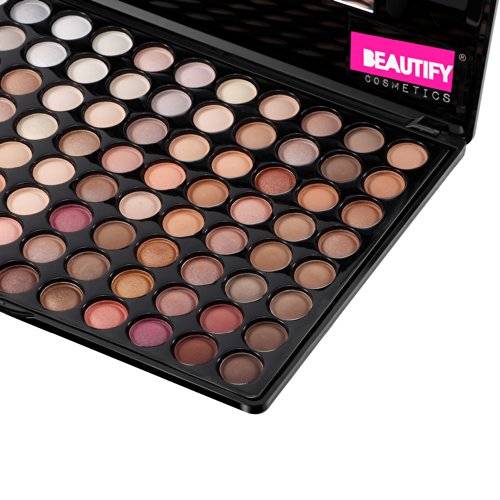 Beautify – 88 Hautfarben/Neutral Lidschatten Palette Make-Up Set Kit - 5