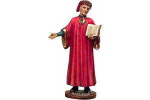 Arte e Storia by Paben Statua Dante Alighieri sommo Poeta con Divina Commedia in Resina cm. 13 Souvenire Firenze Italia