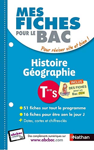 Télécharger Mes fiches pour le BAC Histoire Géographie Term S Livre PDF Gratuit