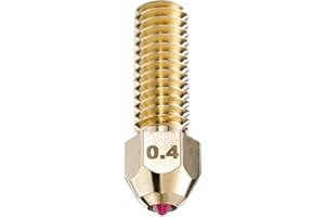 MOD3DP Ruby Tip Buse d'imprimante 3D, compatible K1/ K1 Max, résistante à l'abrasion, en forme d'entonnoir, une pour tous les matériaux (K1/K1 Max, 0.4mm)