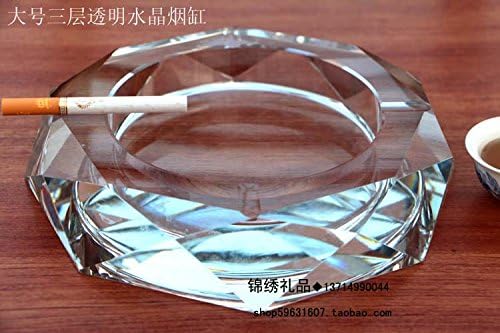 XiaoGao_ Crystal high grade European style living room, creative personality, European Style Ashtray gift,21*4 cm