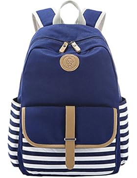 MingTai Schulrucksack Vintage Canvas Rucksack Schultasche Damen Kinderrucksack Schultaschen Daypacks Coole Rucksäcke...