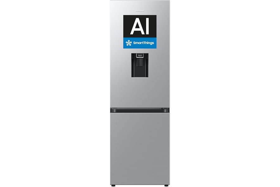 Samsung Frigorífico Combi AI 185cm Balda Botellero 341L Clase D Plata RB34C632DSA/EF