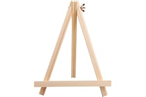 GLADFRESIT Piccolo cavalletto da tavolo in legno per artisti, con cornice ad A, 18 x 24