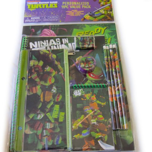Preisvergleich Produktbild Teenage Mutant Ninja Turtles Tmnt Jumbo 11-teiliges Schreibwaren Set