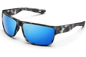 TOREGE Occhiali da sole sportivi polarizzati per Uomo Donna e donna Occhiali da sole da pesca da golf da ciclismo