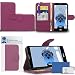 Produktbild iTALKonline LG G4c H525N Lila PU Leder Exekutiv Multi Function Mappen Kasten Abdeckung Veranstalter Flip mit der Credit / Business Card Geld-Inhaber Integrated Horizontaler Betrachtungsstandplatz, LCD Displayschutzfolie und Kopfhörerhalterung 3,5mm Mini Retractable Stylus Pen