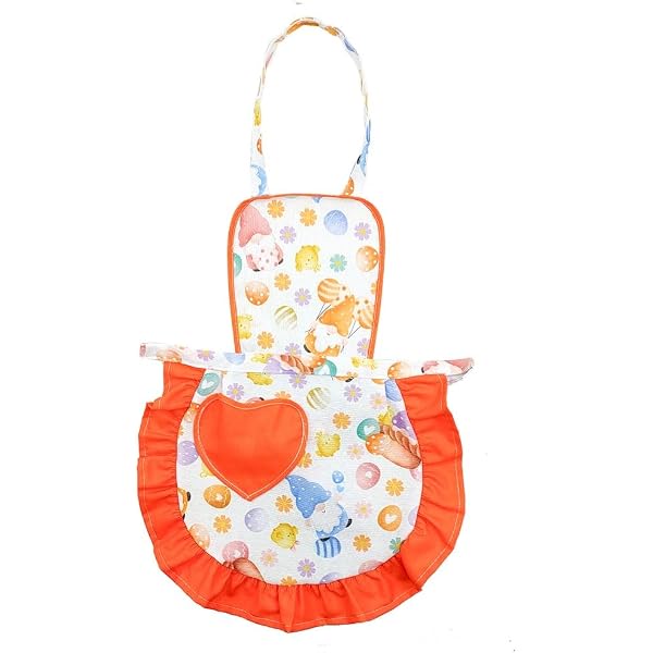 Grembiule da cucina puro cotone fantasia fiorellini - | Ecom