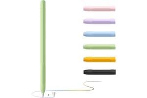 YINVA Apple Pencil Hülle Apple Pencil Case, Silikon Schön Weicher Stift Grip Griff mit Ladekappe Kappe und Pen Nib Spitze Schutzhülle (1.Generation, Grün)
