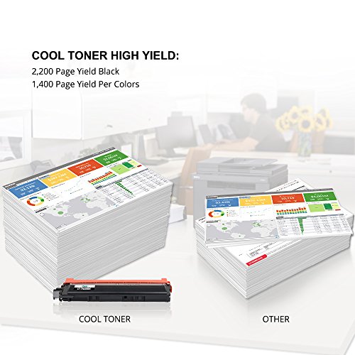 Cool Toner kompatibel toner für TN-230BK TN230BK TN-230 TN230 TN 230 zu Brother HL- 3040CN 3070CN 3070CW 3045CN 3075CW, MFC- 9010CN 9120CW 9320CW 9125CN 9325CW, TN 230 BK, 2200 Seiten - 5