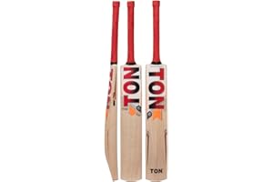 SS TON Maximus Cricket Bat For Mens and Boys (Beige, Size - 5) | Material: Kashmir Willow | Lightweight | Free Cover | Ready to play | For Intermediate Player