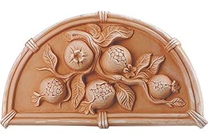ANTICO MESTIERE Pannello Terracotta 38CM Melograno APPENDIBILE Muro Esterno