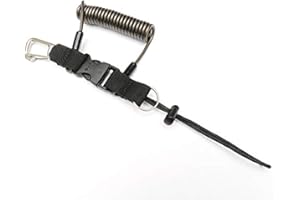 Namvo Heavy Duty Diving Lanyard Spring Coil Snorkeling Dive Underwater Camera Torch Light Anti-Lost Rope Line