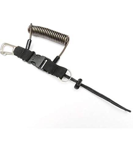 2 Sangles De Plongée SIGANDG - Longe Enroulable 150cm - Clips Rapide Pour Caméra Et Équipement