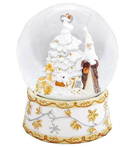 Weihnachten Schneekugel Weihnachtsbaum mit Geschenken, 140 mm hoch- 20141 Spieluhr