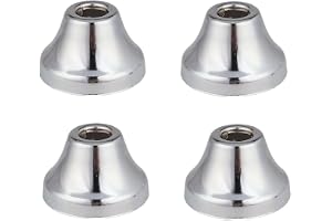 4 st flänsskydd i rostfritt stål, 17 mm hornform täckbricka VVS-skydd för duscharm, rör, krandekoration