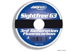 Fishoot Fluorocarbon Fishing Line, Airflo Sightfree G3, 6.5 lb, 5000 lb Breaking Strength